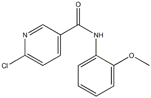 6-chloro-N-(2-methoxyphenyl)pyridine-3-carboxamide 结构式