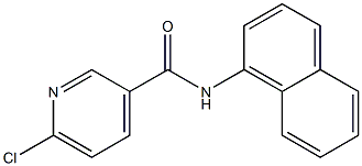 6-chloro-N-(naphthalen-1-yl)pyridine-3-carboxamide 结构式