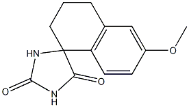 6'-methoxy-3',4'-dihydro-2'H-spiro[imidazolidine-4,1'-naphthalene]-2,5-dione 结构式