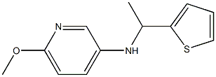 6-methoxy-N-[1-(thiophen-2-yl)ethyl]pyridin-3-amine 结构式