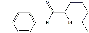 6-methyl-N-(4-methylphenyl)piperidine-2-carboxamide 结构式