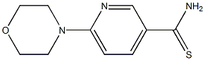 6-morpholin-4-ylpyridine-3-carbothioamide 结构式