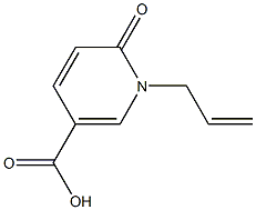6-oxo-1-(prop-2-en-1-yl)-1,6-dihydropyridine-3-carboxylic acid 结构式