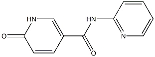 6-oxo-N-(pyridin-2-yl)-1,6-dihydropyridine-3-carboxamide 结构式