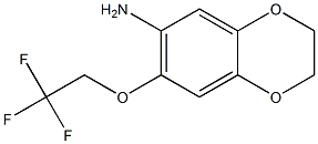 7-(2,2,2-trifluoroethoxy)-2,3-dihydro-1,4-benzodioxin-6-amine 结构式