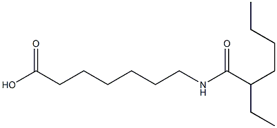 7-(2-ethylhexanamido)heptanoic acid 结构式