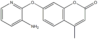 7-[(3-aminopyridin-2-yl)oxy]-4-methyl-2H-chromen-2-one 结构式