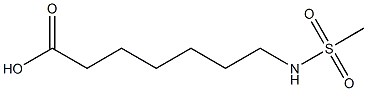 7-[(methylsulfonyl)amino]heptanoic acid 结构式