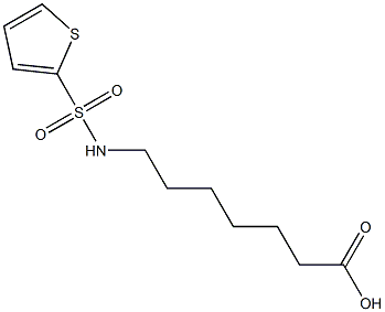 7-[(thien-2-ylsulfonyl)amino]heptanoic acid 结构式