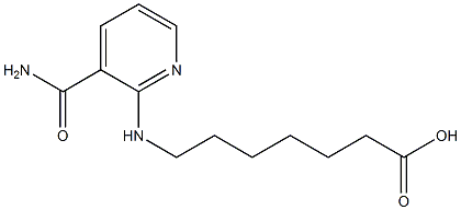 7-{[3-(aminocarbonyl)pyridin-2-yl]amino}heptanoic acid 结构式