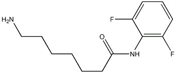 7-amino-N-(2,6-difluorophenyl)heptanamide 结构式