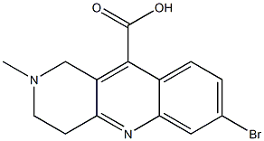 7-bromo-2-methyl-1H,2H,3H,4H-benzo[b]1,6-naphthyridine-10-carboxylic acid 结构式