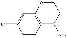 7-bromo-3,4-dihydro-2H-chromen-4-ylamine 结构式