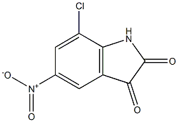 7-chloro-5-nitro-2,3-dihydro-1H-indole-2,3-dione 结构式