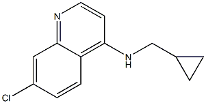 7-chloro-N-(cyclopropylmethyl)quinolin-4-amine 结构式