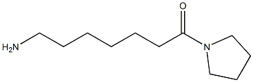 7-oxo-7-pyrrolidin-1-ylheptan-1-amine 结构式