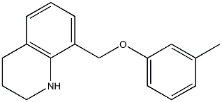 8-(3-methylphenoxymethyl)-1,2,3,4-tetrahydroquinoline 结构式