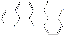 8-[3-chloro-2-(chloromethyl)phenoxy]quinoline 结构式