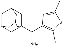 adamantan-1-yl(2,5-dimethylthiophen-3-yl)methanamine 结构式