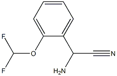 amino[2-(difluoromethoxy)phenyl]acetonitrile 结构式