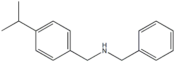 benzyl({[4-(propan-2-yl)phenyl]methyl})amine 结构式