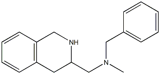 benzyl(methyl)(1,2,3,4-tetrahydroisoquinolin-3-ylmethyl)amine 结构式