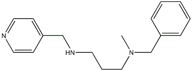 benzyl(methyl){3-[(pyridin-4-ylmethyl)amino]propyl}amine 结构式