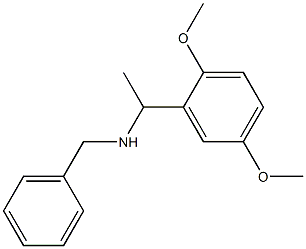 benzyl[1-(2,5-dimethoxyphenyl)ethyl]amine 结构式