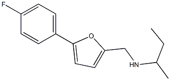 butan-2-yl({[5-(4-fluorophenyl)furan-2-yl]methyl})amine 结构式