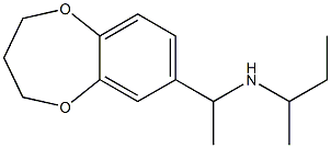 butan-2-yl[1-(3,4-dihydro-2H-1,5-benzodioxepin-7-yl)ethyl]amine 结构式