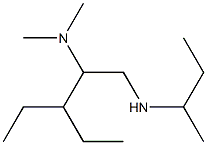 butan-2-yl[2-(dimethylamino)-3-ethylpentyl]amine 结构式