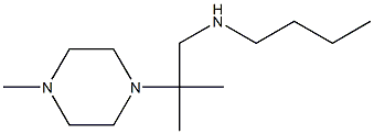 butyl[2-methyl-2-(4-methylpiperazin-1-yl)propyl]amine 结构式