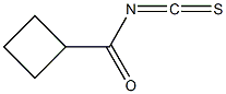 cyclobutanecarbonyl isothiocyanate 结构式