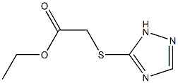 ethyl 2-(1H-1,2,4-triazol-5-ylsulfanyl)acetate 结构式