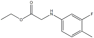 ethyl 2-[(3-fluoro-4-methylphenyl)amino]acetate 结构式