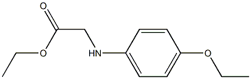 ethyl 2-[(4-ethoxyphenyl)amino]acetate 结构式