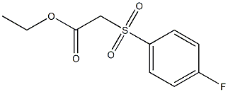 ethyl 2-[(4-fluorobenzene)sulfonyl]acetate 结构式