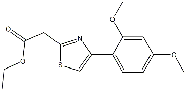 ethyl 2-[4-(2,4-dimethoxyphenyl)-1,3-thiazol-2-yl]acetate 结构式