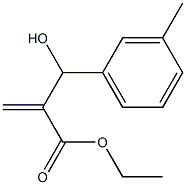 ethyl 2-[hydroxy(3-methylphenyl)methyl]prop-2-enoate 结构式