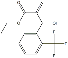 ethyl 2-{hydroxy[2-(trifluoromethyl)phenyl]methyl}prop-2-enoate 结构式