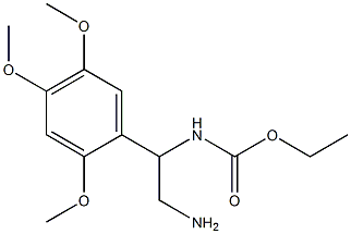 ethyl 2-amino-1-(2,4,5-trimethoxyphenyl)ethylcarbamate 结构式