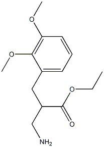 ethyl 3-amino-2-[(2,3-dimethoxyphenyl)methyl]propanoate 结构式