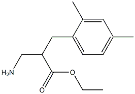 ethyl 3-amino-2-[(2,4-dimethylphenyl)methyl]propanoate 结构式