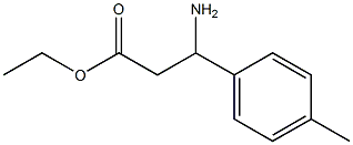 ethyl 3-amino-3-(4-methylphenyl)propanoate 结构式