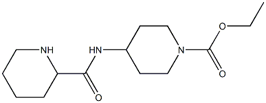 ethyl 4-[(piperidin-2-ylcarbonyl)amino]piperidine-1-carboxylate 结构式