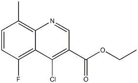ethyl 4-chloro-5-fluoro-8-methylquinoline-3-carboxylate 结构式