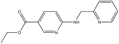 ethyl 6-[(pyridin-2-ylmethyl)amino]pyridine-3-carboxylate 结构式