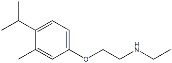 ethyl({2-[3-methyl-4-(propan-2-yl)phenoxy]ethyl})amine 结构式