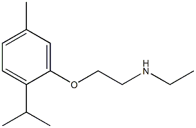 ethyl({2-[5-methyl-2-(propan-2-yl)phenoxy]ethyl})amine 结构式