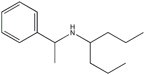 heptan-4-yl(1-phenylethyl)amine 结构式